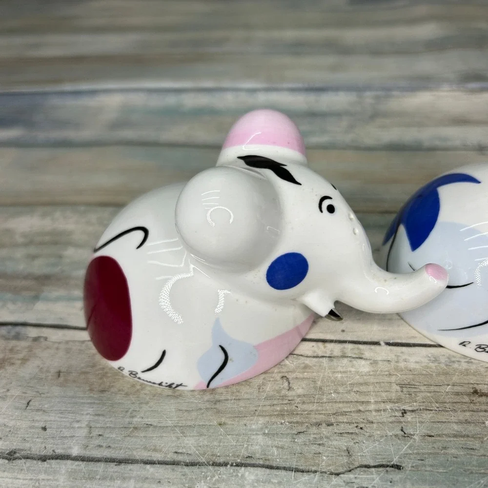 Villeroy & Boch Animal Park‎ Elephant Salt And Pepper Shakers France